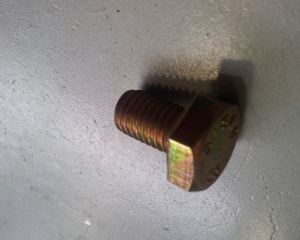 hexagon screw M10x16 galv  DIN 933 5.8